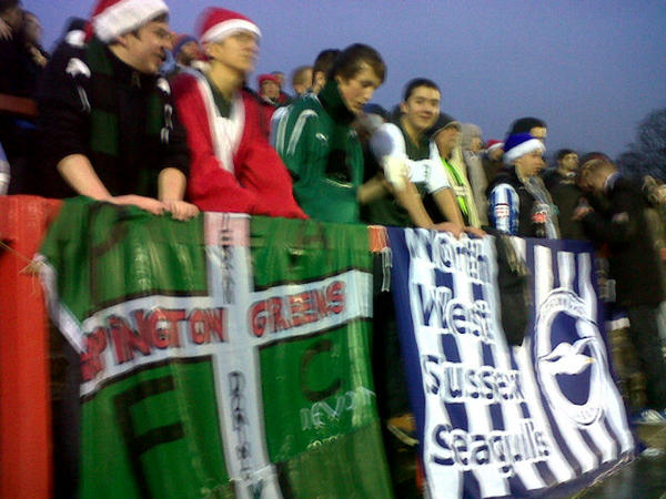 AmexSouth's tweet photo. 0-1 at half time. #pafc #bhafc http://t.co/rt9iPrEk