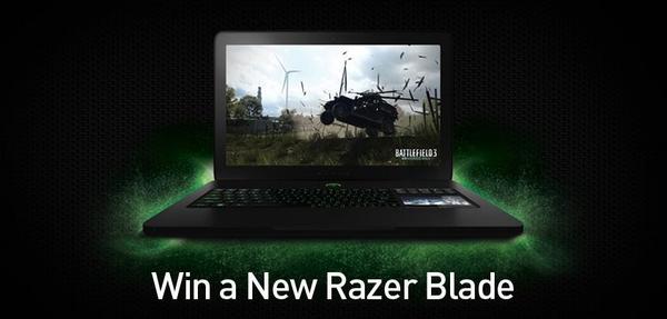 Razer's tweet photo. Have you entered to win a New Razer Blade yet? http://t.co/OIoKHOtK Invite friends for more chances to win. #winablade http://t.co/KZEgdGQt