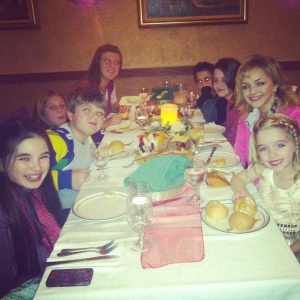 Dinner with Cleo,Amanda,Wyatt and Pesto :)