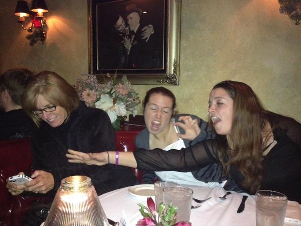 EAPatten's tweet image. @MegPatten doesn't like @itsallgoodang texting on her phone. Very funny!!! #megproblems