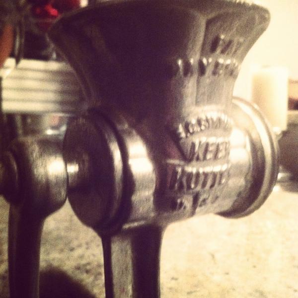 robbtrapp's tweet image. Sweet 1906 keen kutter meat grinder for Christmas