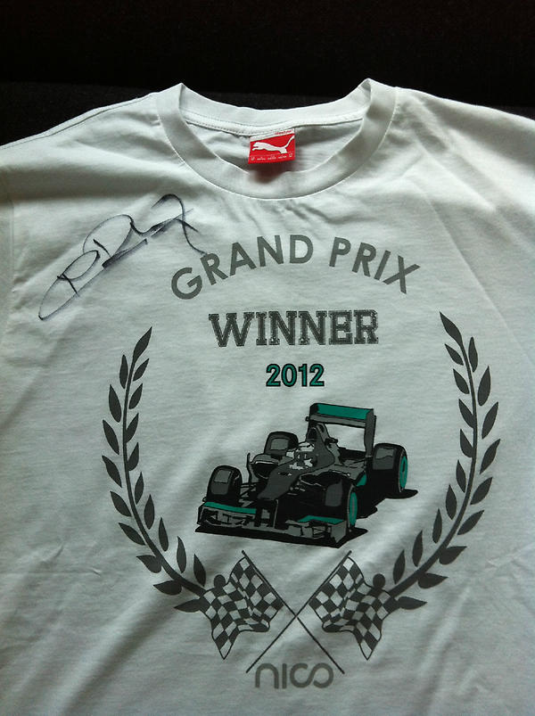 [...] The very first t-shirt that was produced, signed by Nico himself! To win simply share this tweet on your profile!