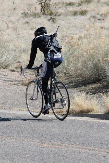 GhostofRicco's tweet photo. If mu'fuckers don't want to share the road, say hello to my little friend. Seriously. http://t.co/9hfGozIU