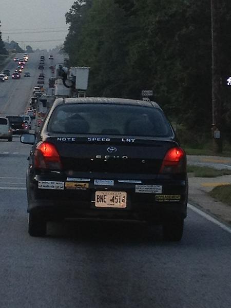 BrendonBadgley's tweet image. Oh goodness #didyoureally put that on your car? #selfappointed traffic monitor. I #love #Georgia