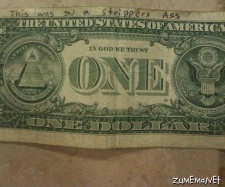 zumemanet's tweet photo. Next time you write something on your money, it might end up in the most unexpected place ))) http://t.co/rTMKtfLn