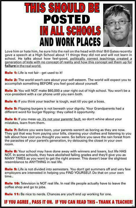 Brilliant lessons for life!