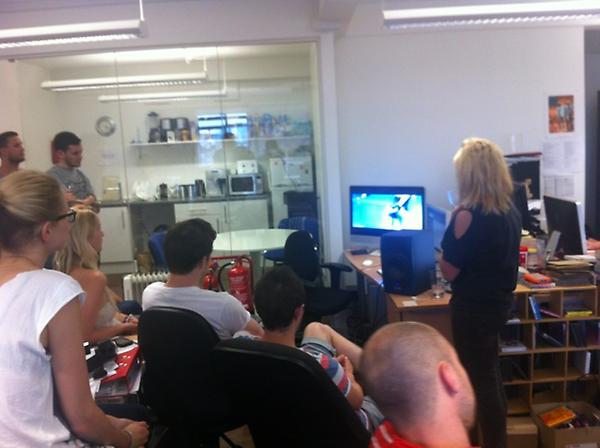DefectedRecords's tweet photo. Defected Towers watching the new Clubland TV episode #defectedTV http://t.co/69ggc4ey
