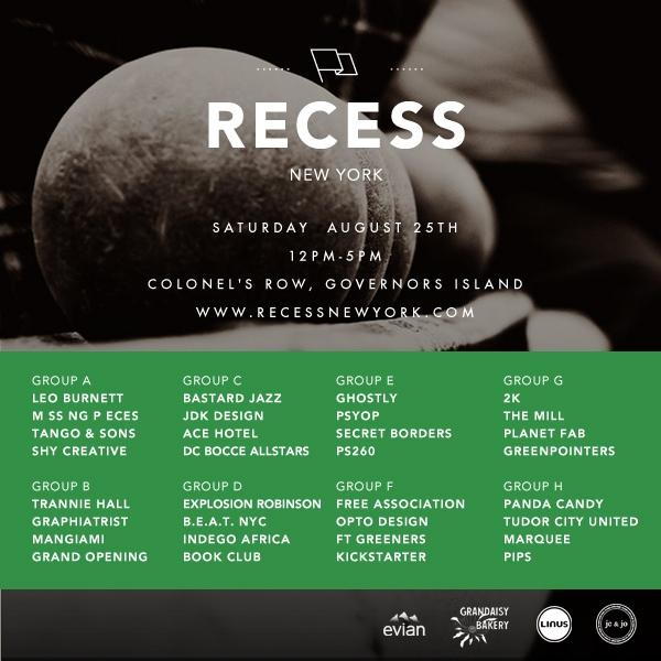 This weekend Saturday August 25  <a href="/Gov_Island/">Governors Island</a>  #Bocce #Recess