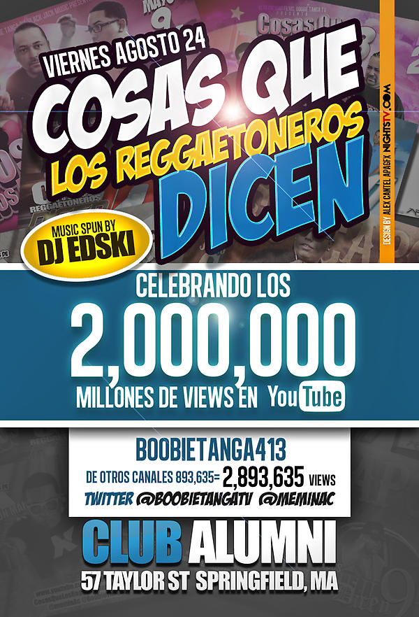 BoobieTangaTV's tweet photo. Aqui Bamos A Estar Celebrando Los 3,millones de Views Entre Nuestro Canal Y Los Diversos canales apoyando http://t.co/yUo0VSd2
