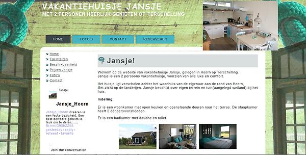 Zo vast een voorproefje van de website, kijk dan op de foto