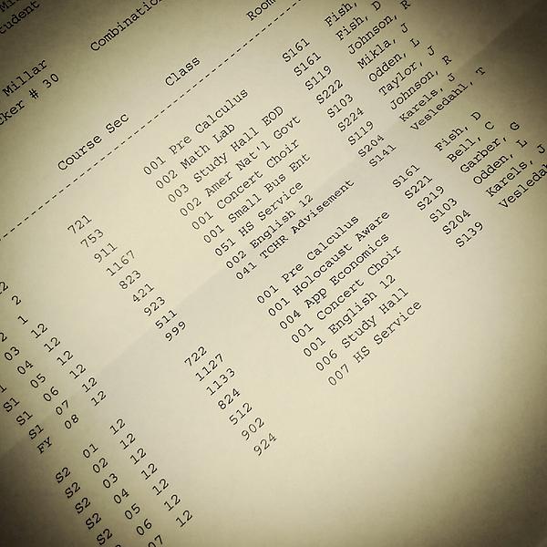 talbotmillar7's tweet image. Schedule for school #senior #class201 3