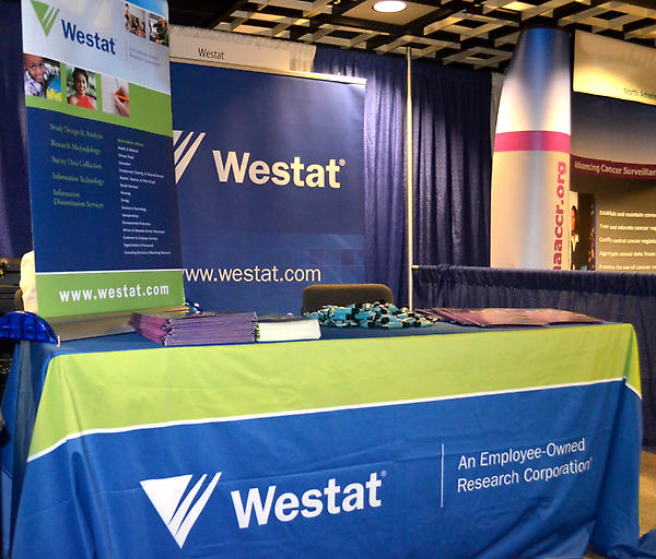 2012NCC's tweet image. Learn more about cancer surveillance and public health at @WestatHC's booth (604). Free hand sanitizers too!