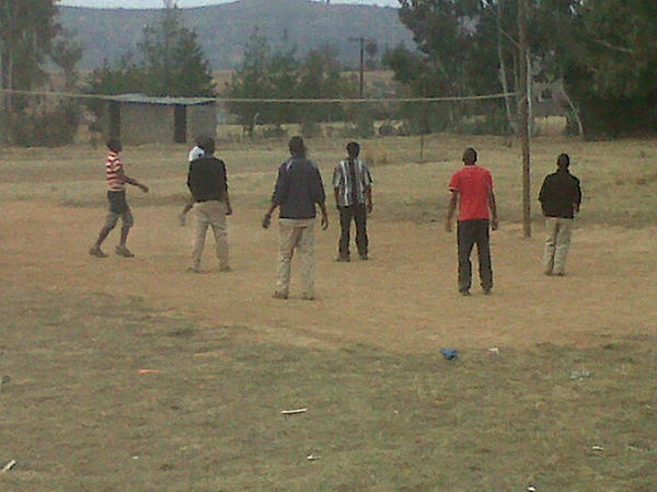 A village volleyball team in my country