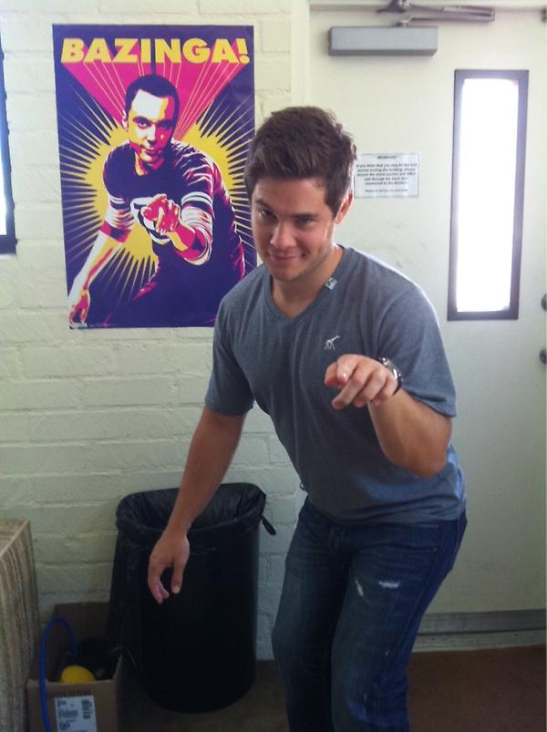 ADAMDEVINE's tweet photo. Bazinga 2 Hump Day!!!! http://t.co/tvEAjxZd