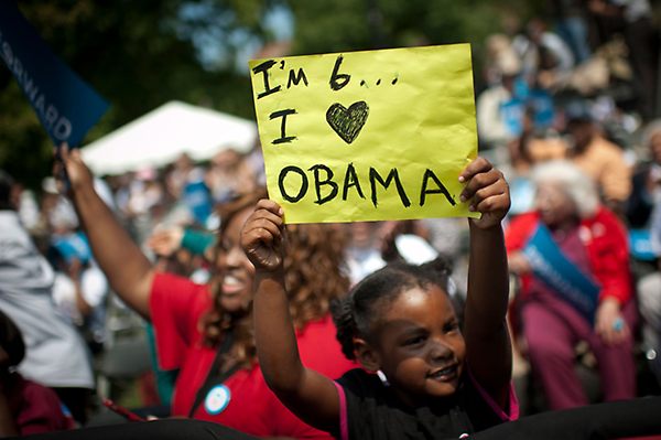 BarackObama's tweet photo. Six-year-olds for Obama. http://t.co/ZjTXVZZS