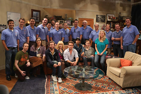NASA's tweet photo. What does the #MSL @MarsCuriosity team do after making history? Why, they get to visit the @BigBang_CBS set! #congrats http://t.co/cuQxmCf0