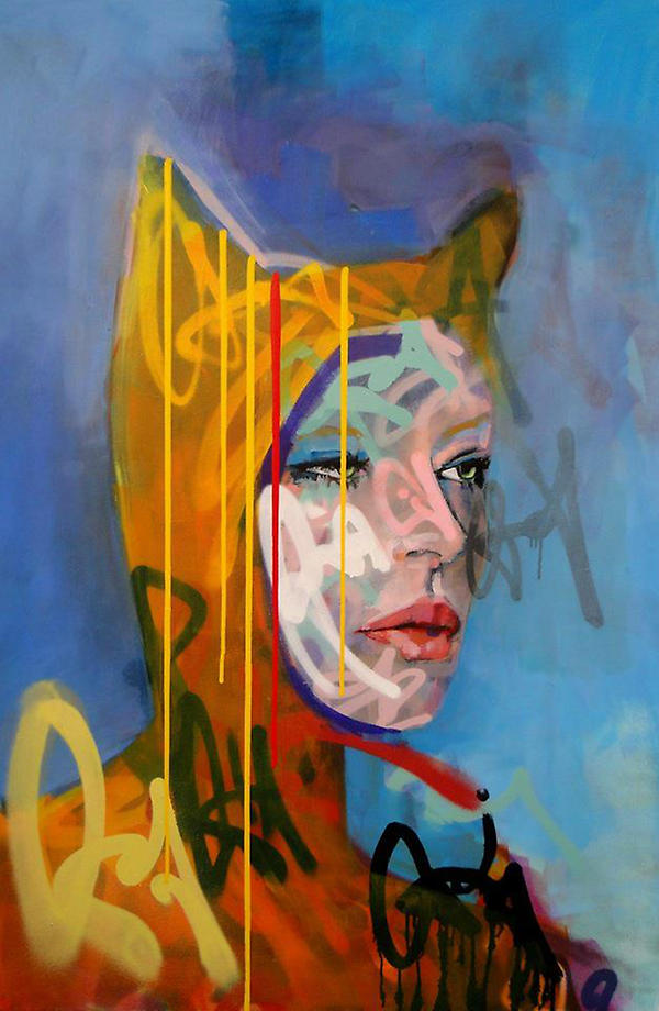 CanArtMakeADiff's tweet photo. This new Kilmany-Jo Liversage painting is so hot its dripping with coolness. #gottaloveartists http://t.co/Q76BrZcz