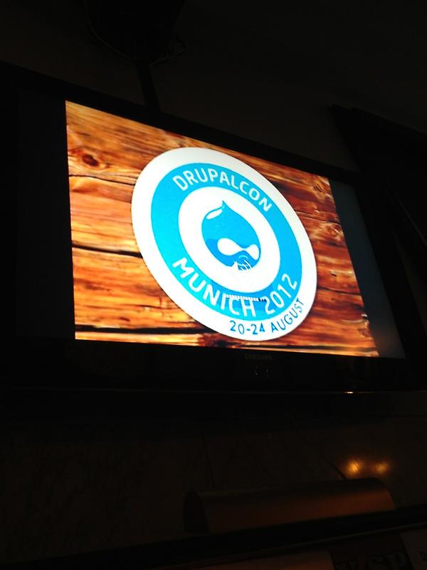 jennakellner's tweet image. At the #DrupalconMunich keynote screening party hosted by @myplanetdigital &amp;amp; @DUGTO #Drupal