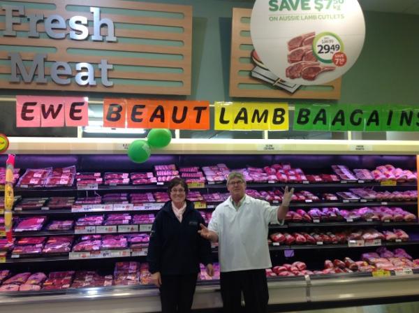 lowery1982's tweet photo. @mgbalkwill @tjeerdjegen ewe beaut lamb baargains at woolies naracoorte local customers and farmers are loving it!!! http://t.co/VVDoIwNK