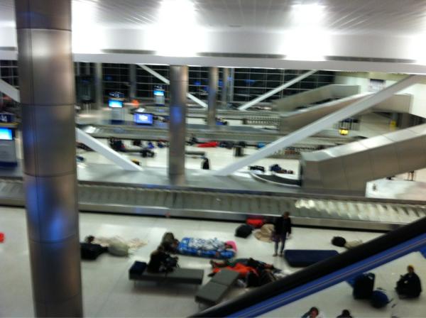 DCI's tweet photo. So many #drumcorps members at Indy airport this morning!  Safe travels everyone. http://t.co/ST6elH3X