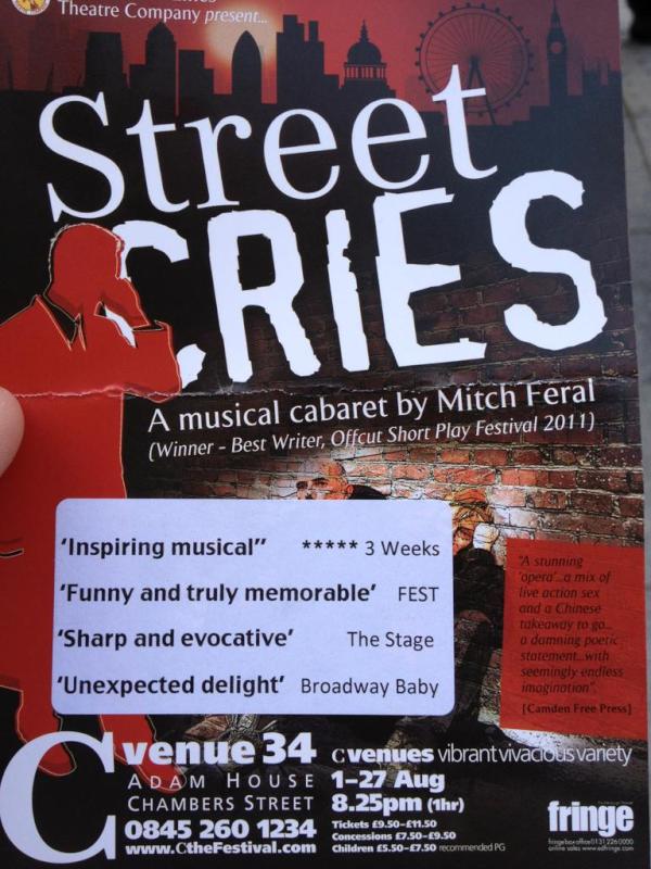 CreateAtCloud's tweet image. #edfringe awesome musical talent, just amazing!!!