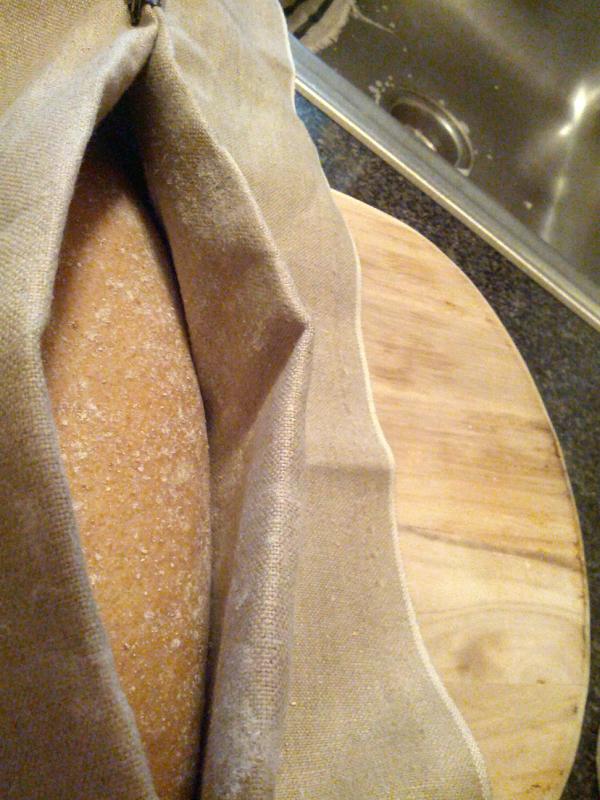 agreatnotion's tweet image. Went with batard so I could use my new flax linen couch #breadnerd