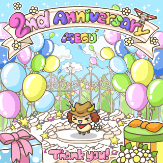 yishihara2's tweet photo. イシマリオにかわってユキちゃんがツイート。『MEGUが発見されて2年なんだって。おめでた。2年目のおまつり中。わっしょい。』無料DL: http://t.co/HYdgxiIv #MEGU_GAME http://t.co/JMtRdsGo