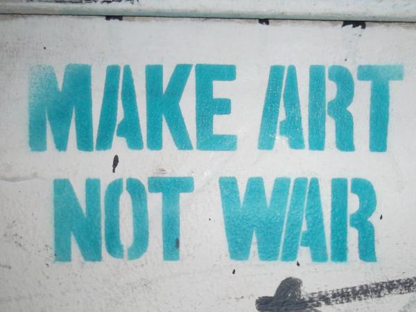 ArtfulExplorer's tweet photo. Make art not war. (And sell it in your free http://t.co/8mMmL82e account today!) http://t.co/fDHhJO3v