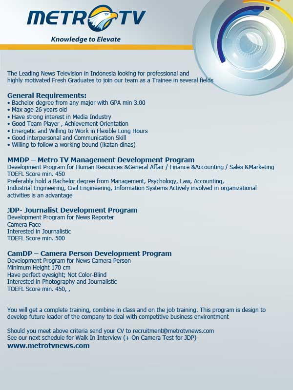 metrotvcareer (@metrotvcareer) on Twitter photo 