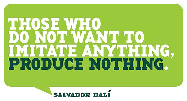 ThesmARTteacher's tweet photo. "Those who do not want to imitate anything, produce nothing." —Salvador Dalí
http://t.co/cnZbyghh | http://t.co/QMvko636