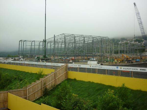 Work is progressing on the new Ebbw Vale Leisure Centre #SouthWalesSteel