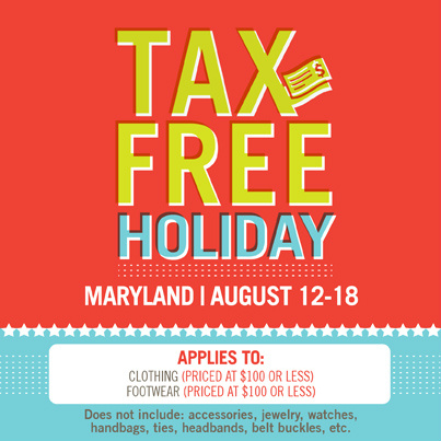 montgomeryvc's tweet photo. TAX-FREE HOLIDAY is in full swing! Clothing &amp; footwear $100 or less is tax-free thru Saturday. Have you stocked up yet? http://t.co/A4oAtP9y