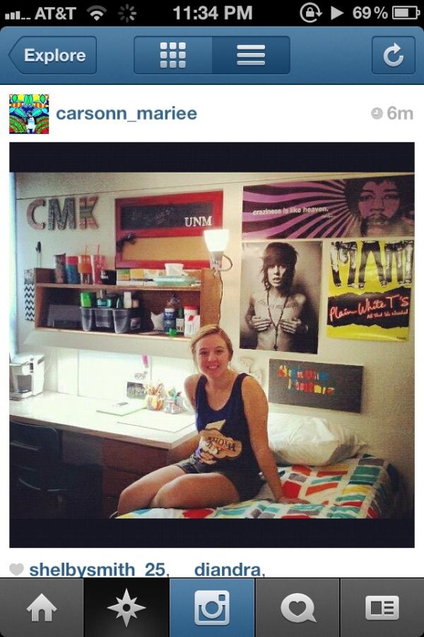 rachelalittle's tweet image. I&apos;ve been creeping on the &quot;#dorm&quot; hashtag on @instagram recently. This girl&apos;s intials are *almost* CMYK. #designtweet