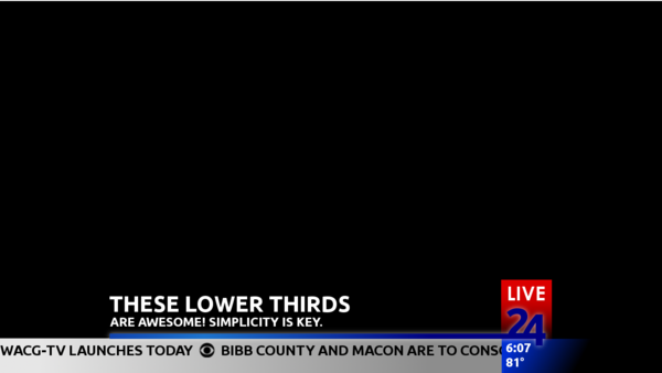 clearmediaco's tweet photo. More from our flagship station, #WACG; L3 with a ticker (morning newscasts): http://t.co/G9jgshnl