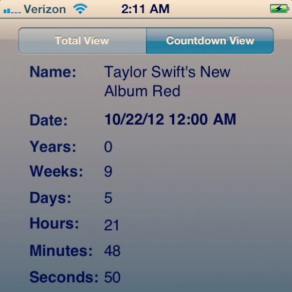 meg_the_mess13's tweet image. Can&apos;t wait 9 weeks, 5 days, 21 hours, and 48 minutes until #RedIsReleased #TaylorSwift @taylorswift13