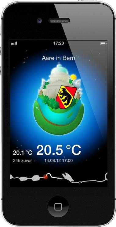 Aare in Bern ist 20.5°C! #aare #bern