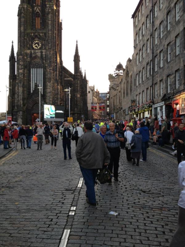 Edinburgh is rammed tonight with the Tattoo on...