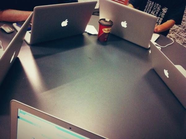NSCoderTO's tweet image. Surprising number of Macs here at #nscoder Toronto