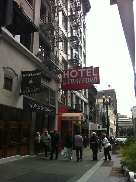 idlemick's tweet photo. The hotel Stratford on Powell st ca http://t.co/A9JO7Byl