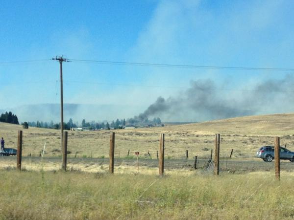 ghitchens's tweet photo. So sad.  Houses burning near Ellensburg, WA http://t.co/pKtc8yeP