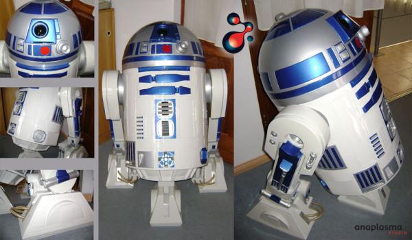 AnaplasmaStudio's tweet image. R2D2, Star Wars, realizado en fibra de vidrio, escala 1:1