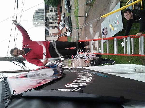 <a href="/LoonaticFest/">Loonatic Fringe </a> tent is putting on the finishing touches. #yegfringe