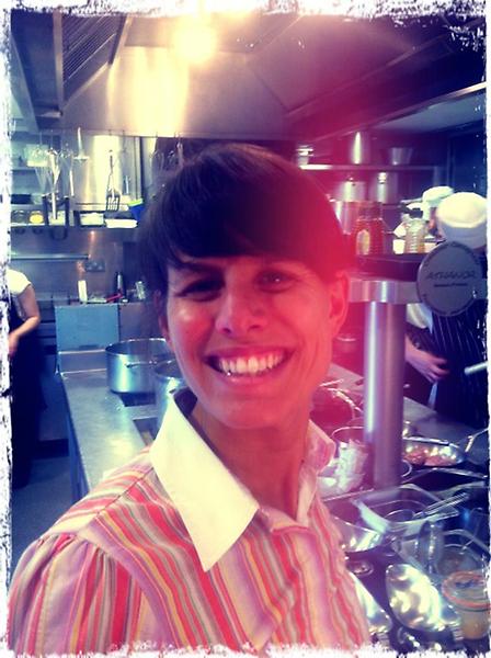 ChefTomKerridge's tweet photo. Lourdes, still smiling even though we shouted at each other at the start of service #imagrumpyoldman! http://t.co/LsDCSJr6