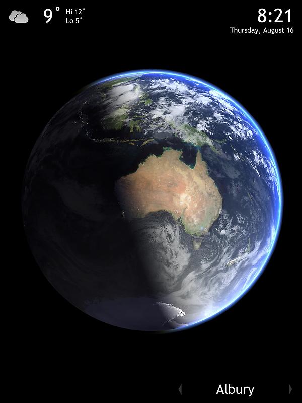 Our planet right now (via Living Earth HD bit.ly/EarthHD)fhhtut
