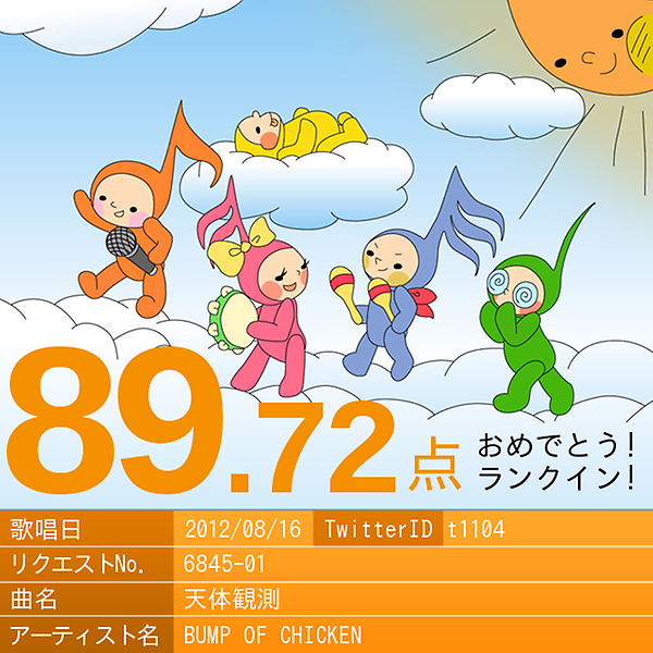 t1104's tweet photo. http://t.co/HXZuHVoz 歌ってみた😁 天体観測/BUMP OF CHICKEN #saitendam http://t.co/RK5TsYKf