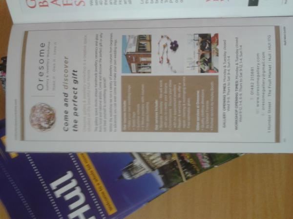 Just got our ad in the hull mini guide out.. Looks fab!