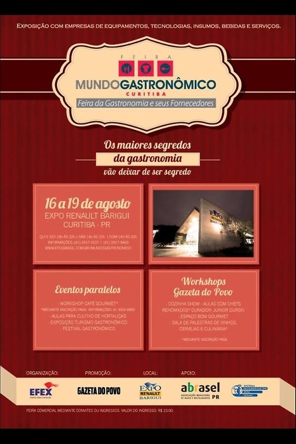 Bodebrown estará no "Mundo Gastronômico" dias 16 a 19 de Agosto no Expo Renault Barigui. Gastronomia. Esperamos vc