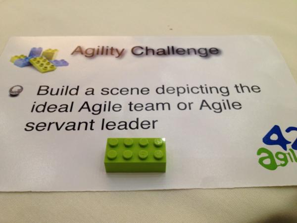 siggeb's tweet image. 8 person agile greenfield team. @agile42 #agile2012 #lego please rt the testers creation ;)