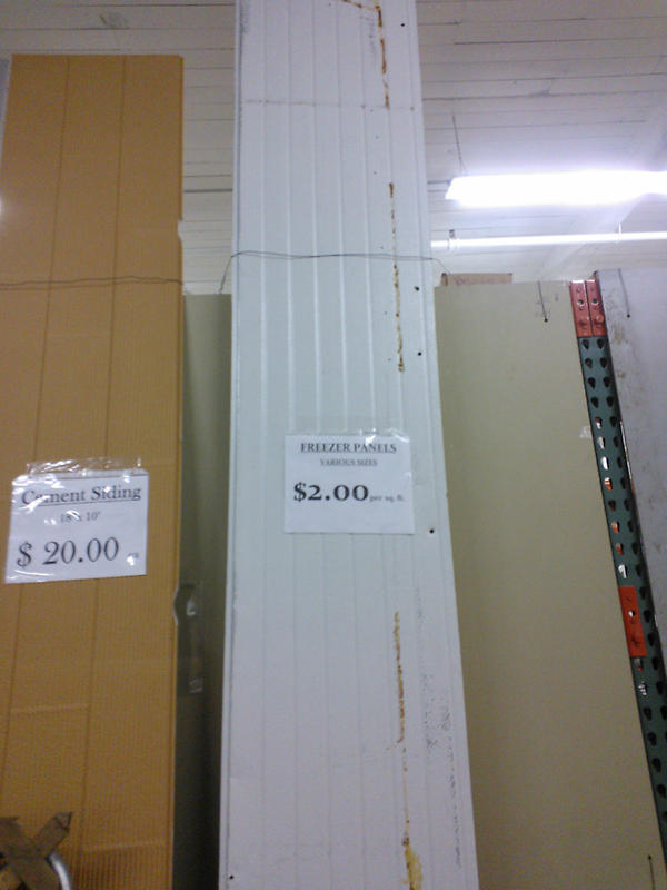 H4HSeattleStore's tweet image. And for anyone with cold storage needs we have some cooler/freezer panels (aluminum/steel/R-39) in 39.25" x various