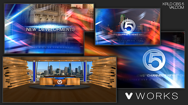 v_works_us's tweet photo. V Works has been working on the new studio/set and graphics for KRLD. http://t.co/XGushY53